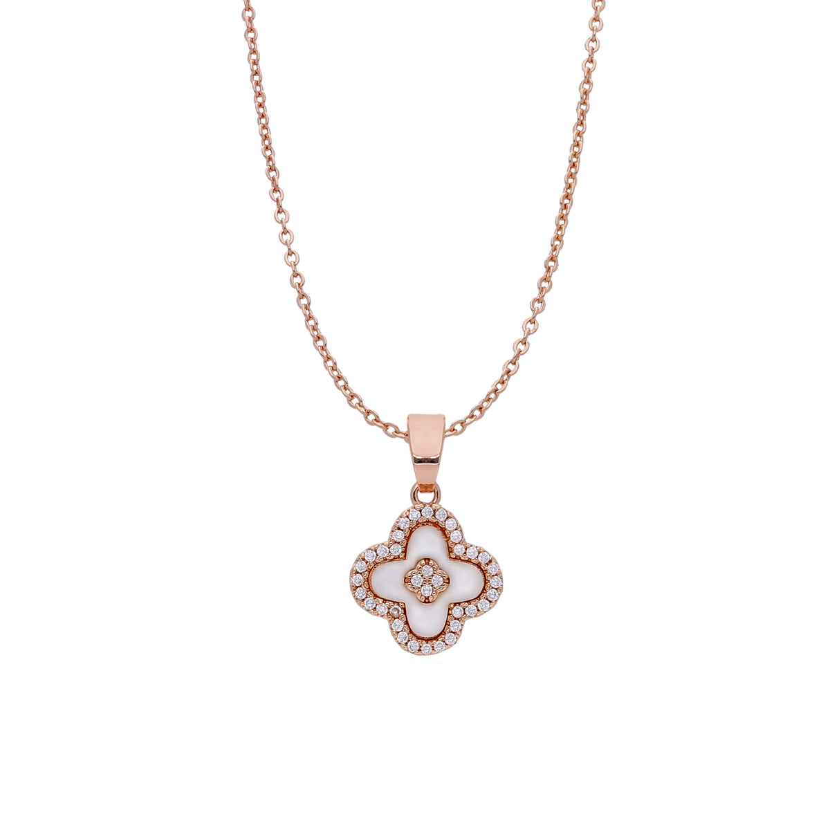 Flower Pearl Necklace Set