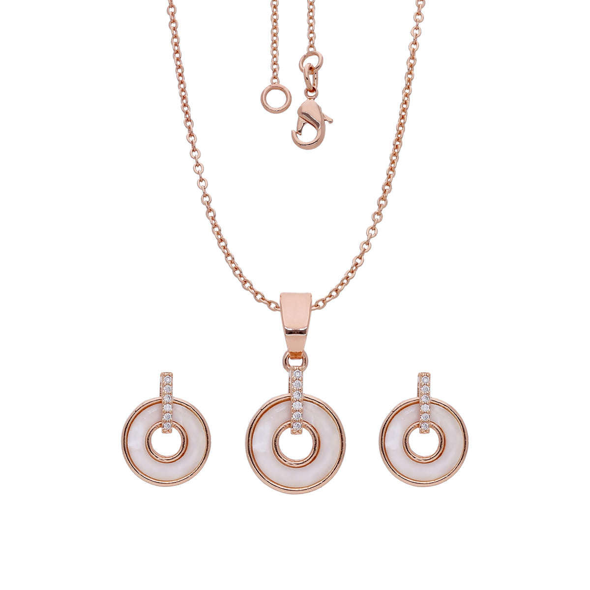 Round Ring Necklace Set