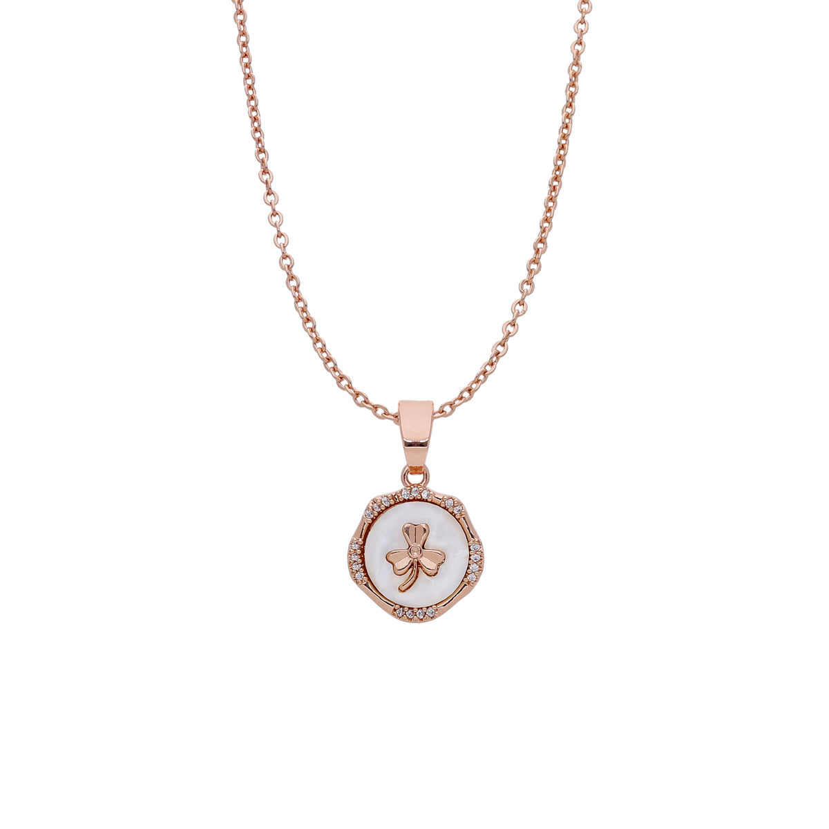 Round Floral Necklace Set