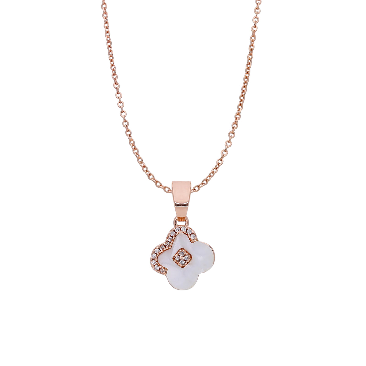 Flower Charm Necklace Set
