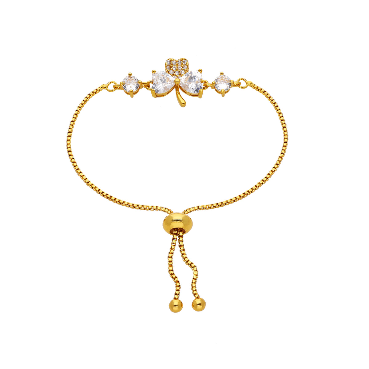 Gold Plated Dainty Cubic Zirconia Bracelet