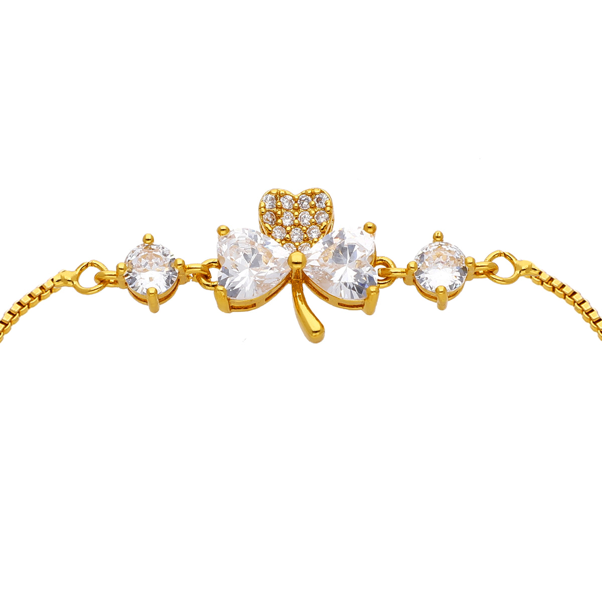 Gold Plated Dainty Cubic Zirconia Bracelet