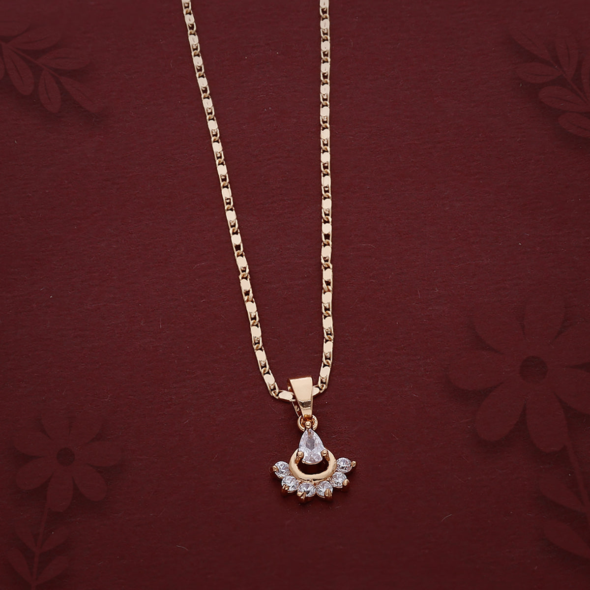 Floral Drop Necklace