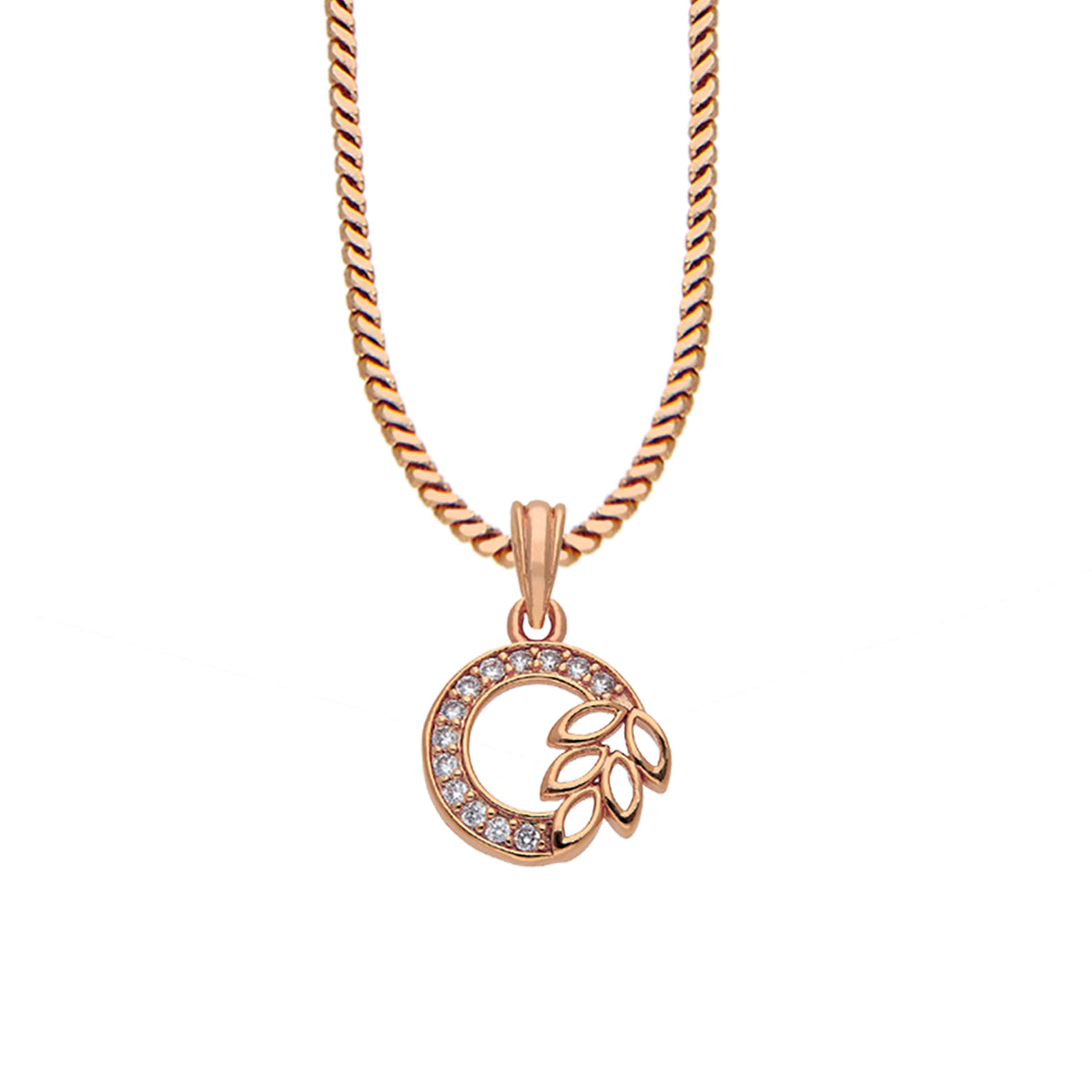 Leaf Circle Necklace