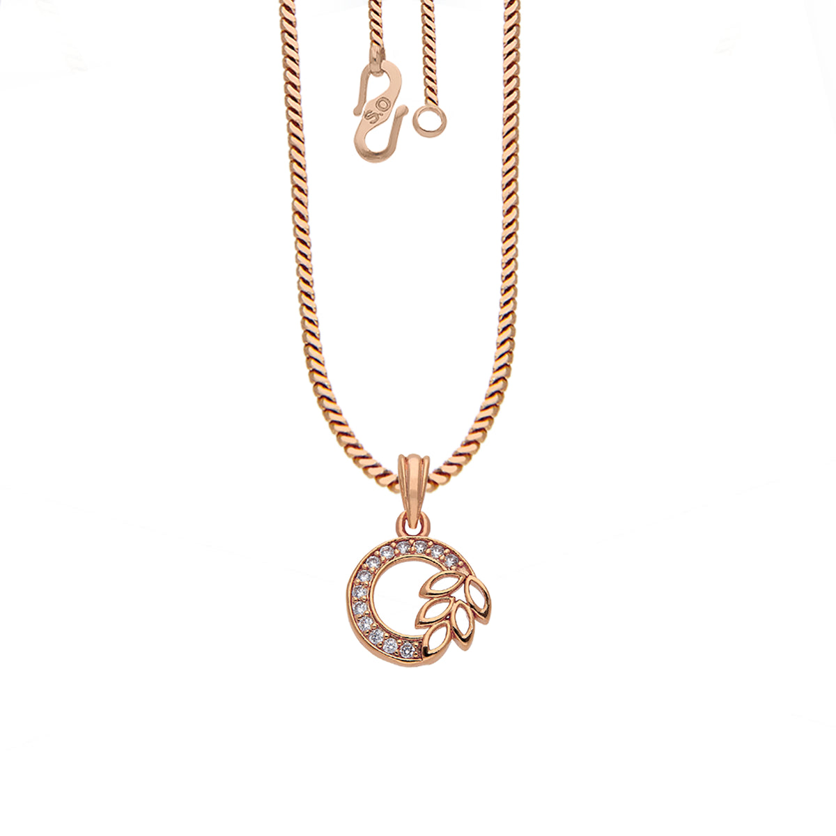 Leaf Circle Necklace