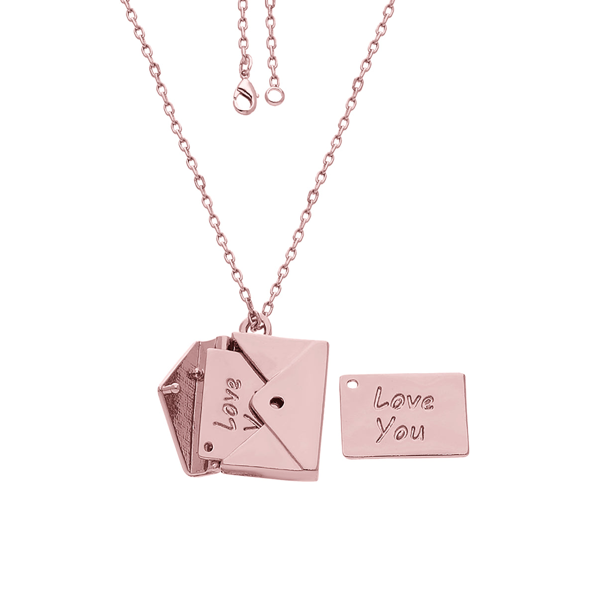 Love Letter Rose Gold Necklace