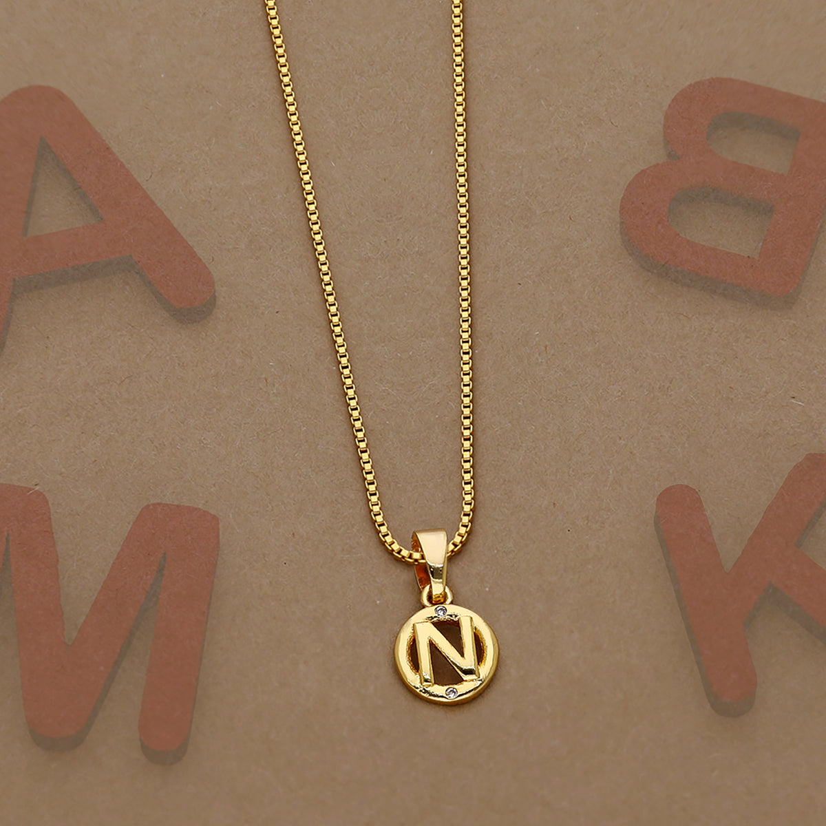N Initial Necklace
