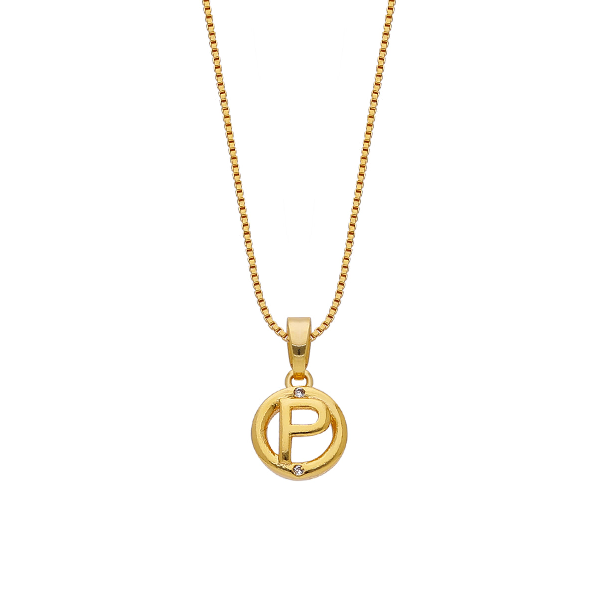 P Initial Necklace