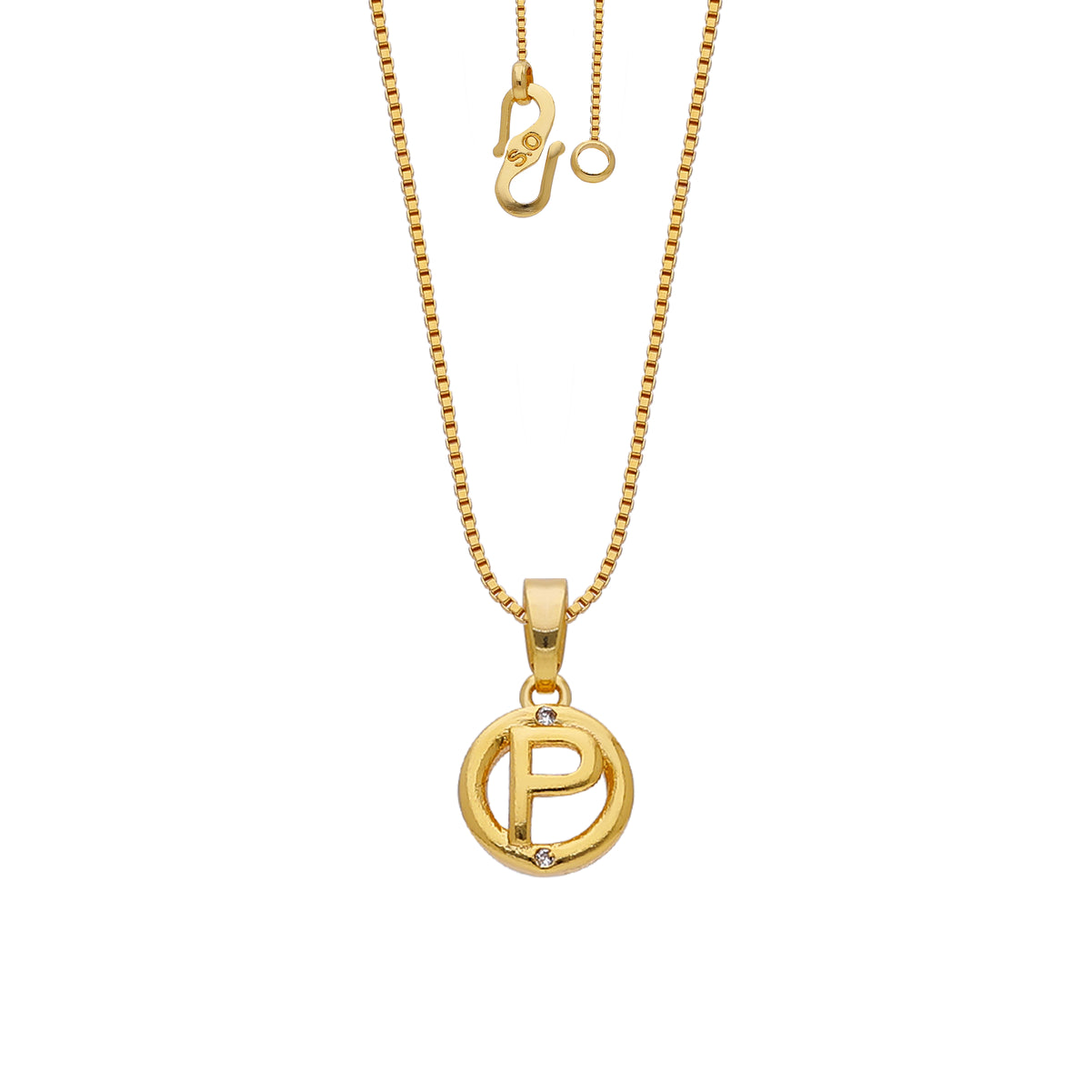 P Initial Necklace