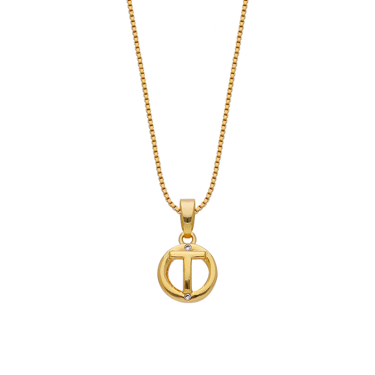 T Initial Necklace