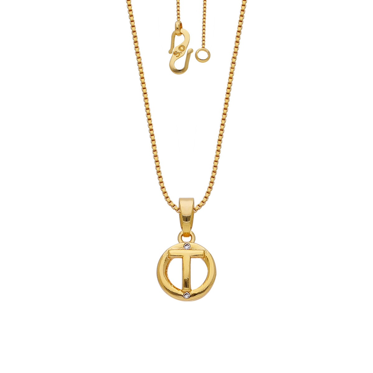 T Initial Necklace