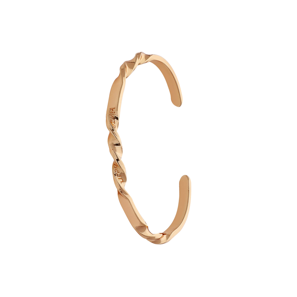 Gold Plated Minimal Cuff Bracelet