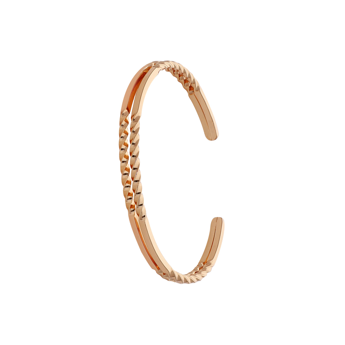 Gold Plated Modern Kada Bracelet