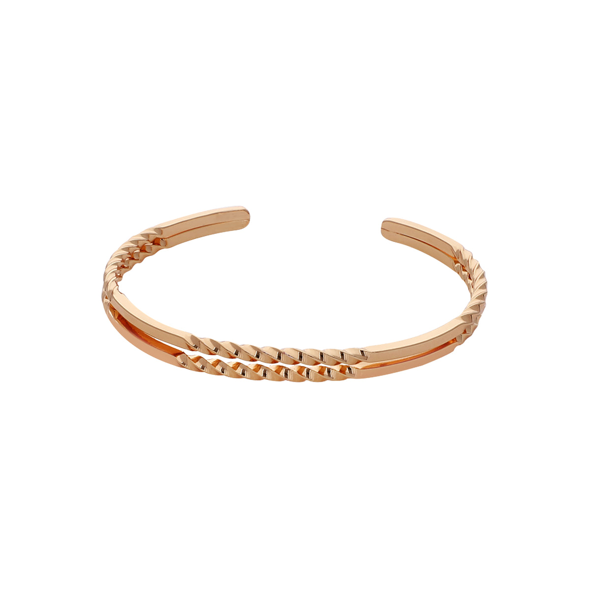 Gold Plated Modern Kada Bracelet