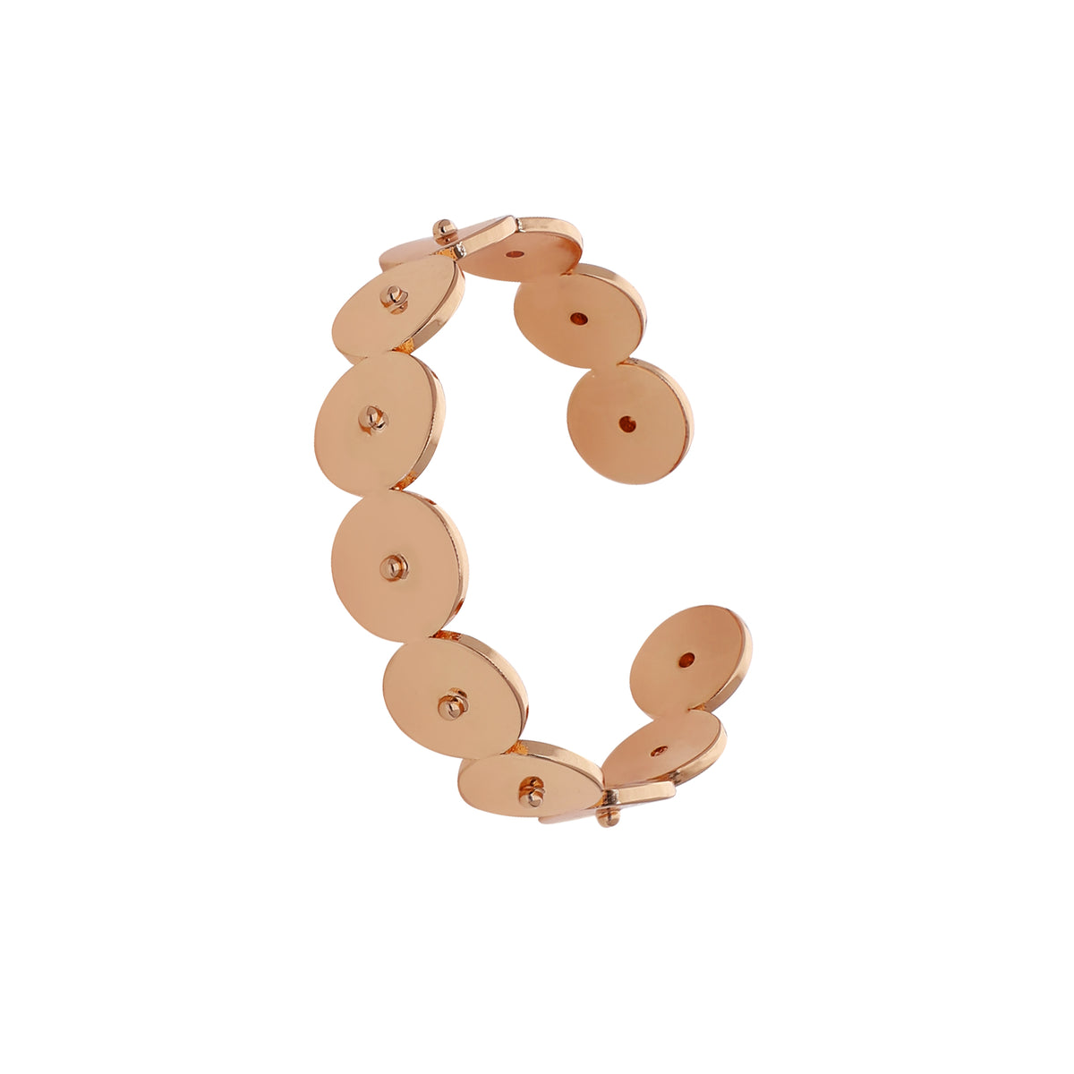 Gold Plated Disc Link Bracelet