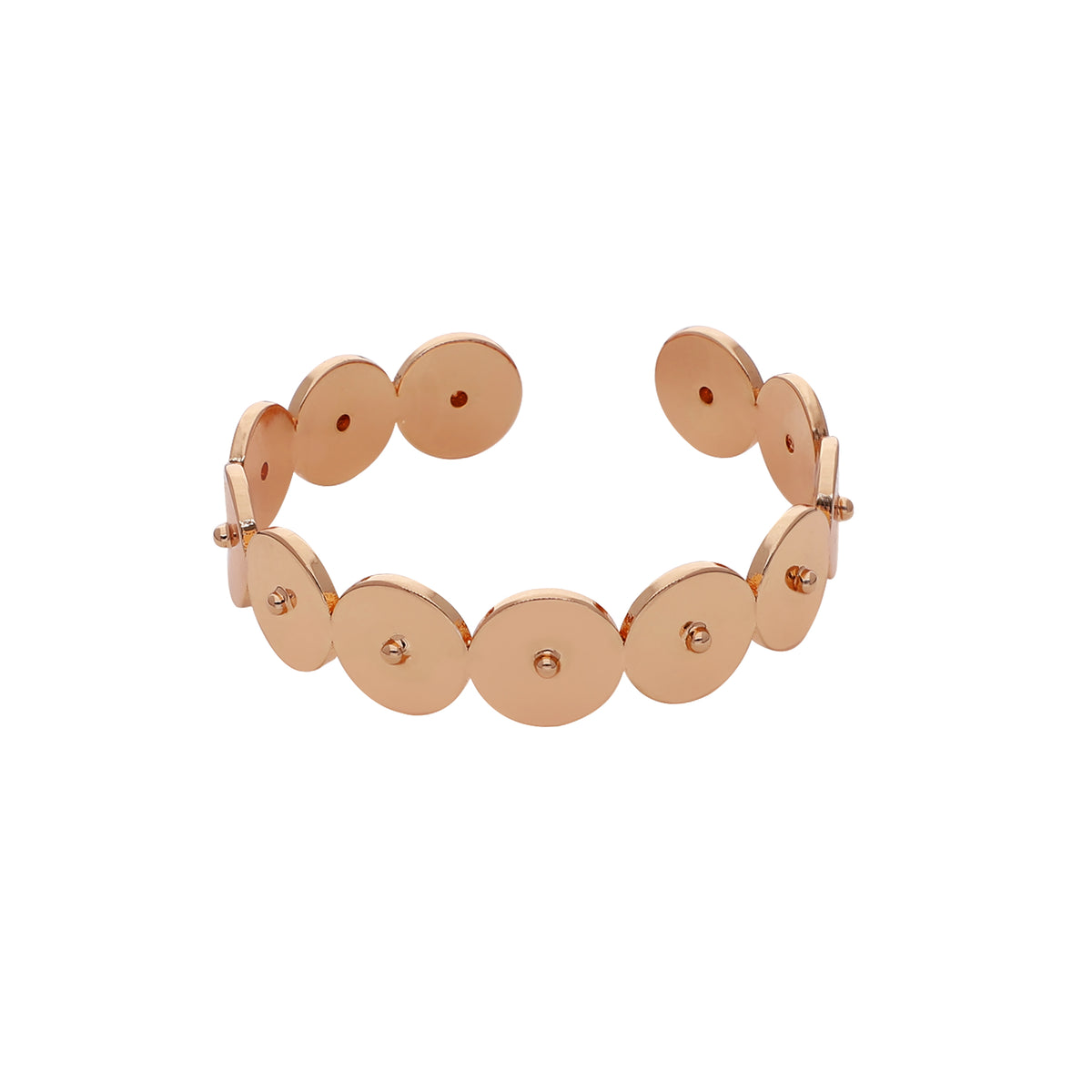 Gold Plated Disc Link Bracelet