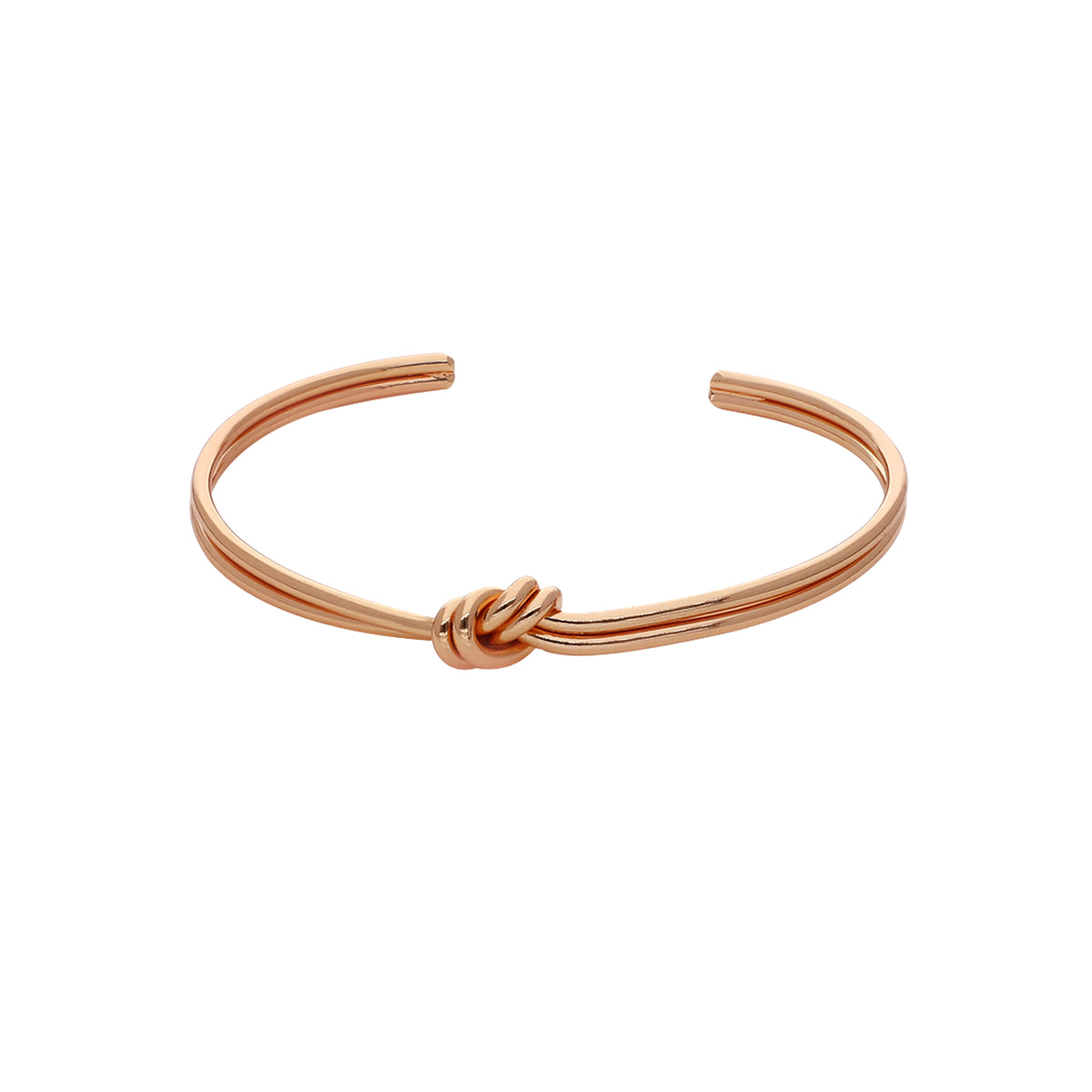 Gold Plated Knot Cuff Bracelet