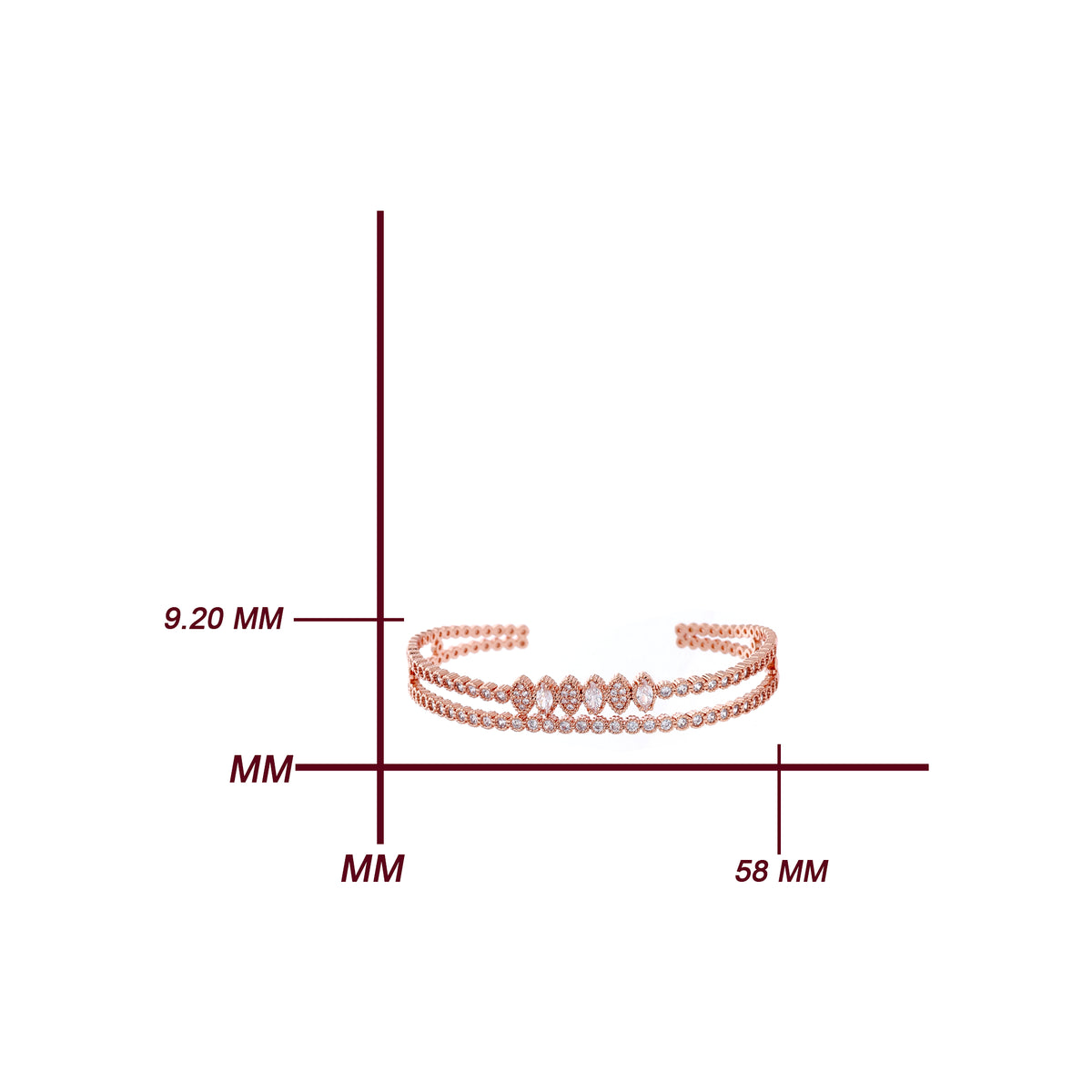 Double Row Crystal Bracelet