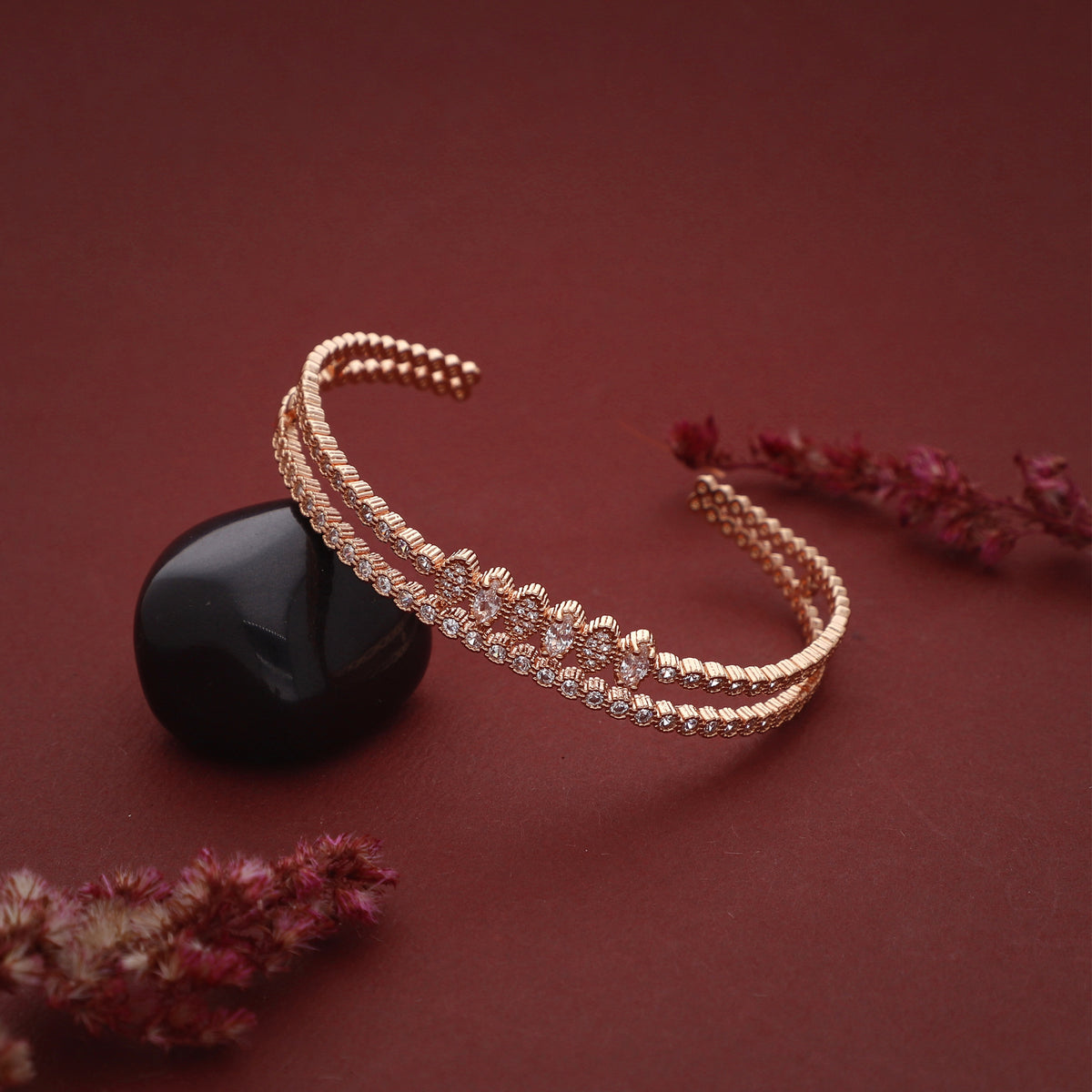 Double Row Crystal Bracelet