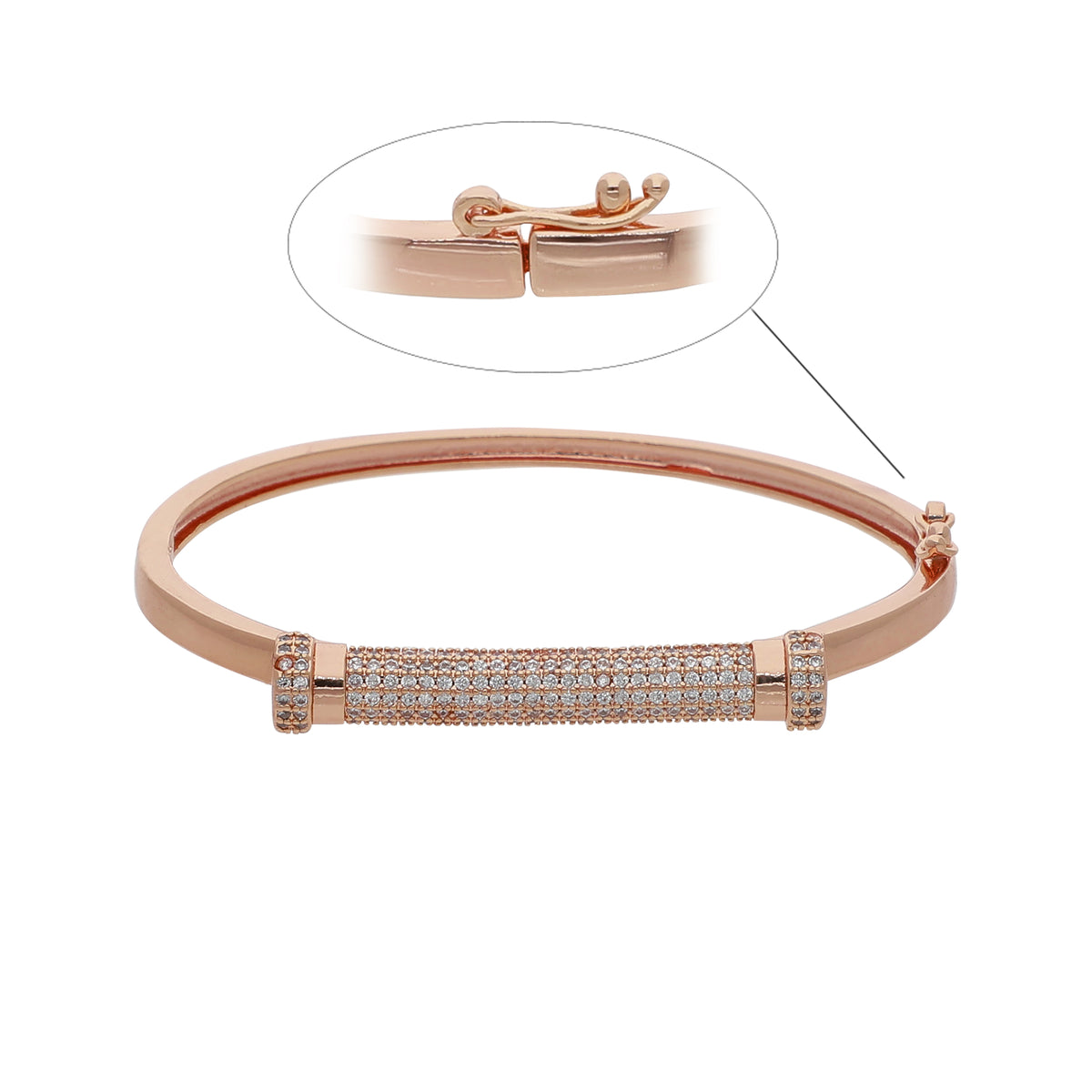 Gold Plated Dainty Kada Bracelet