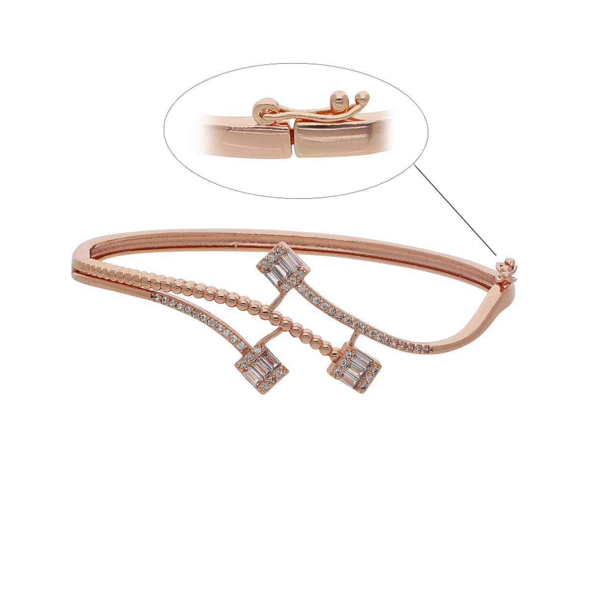 Gold Plated Pretty Kada Bracelet