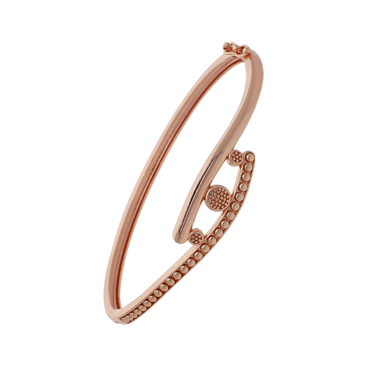Gold Plated Festive Kada Cubic Zirconia Bracelet