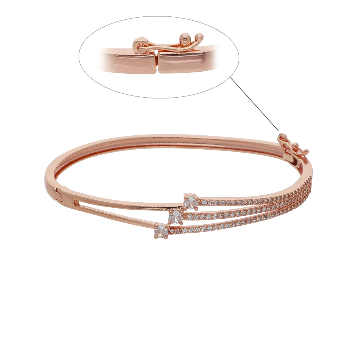 Gold Plated Delicate Kada Bracelet
