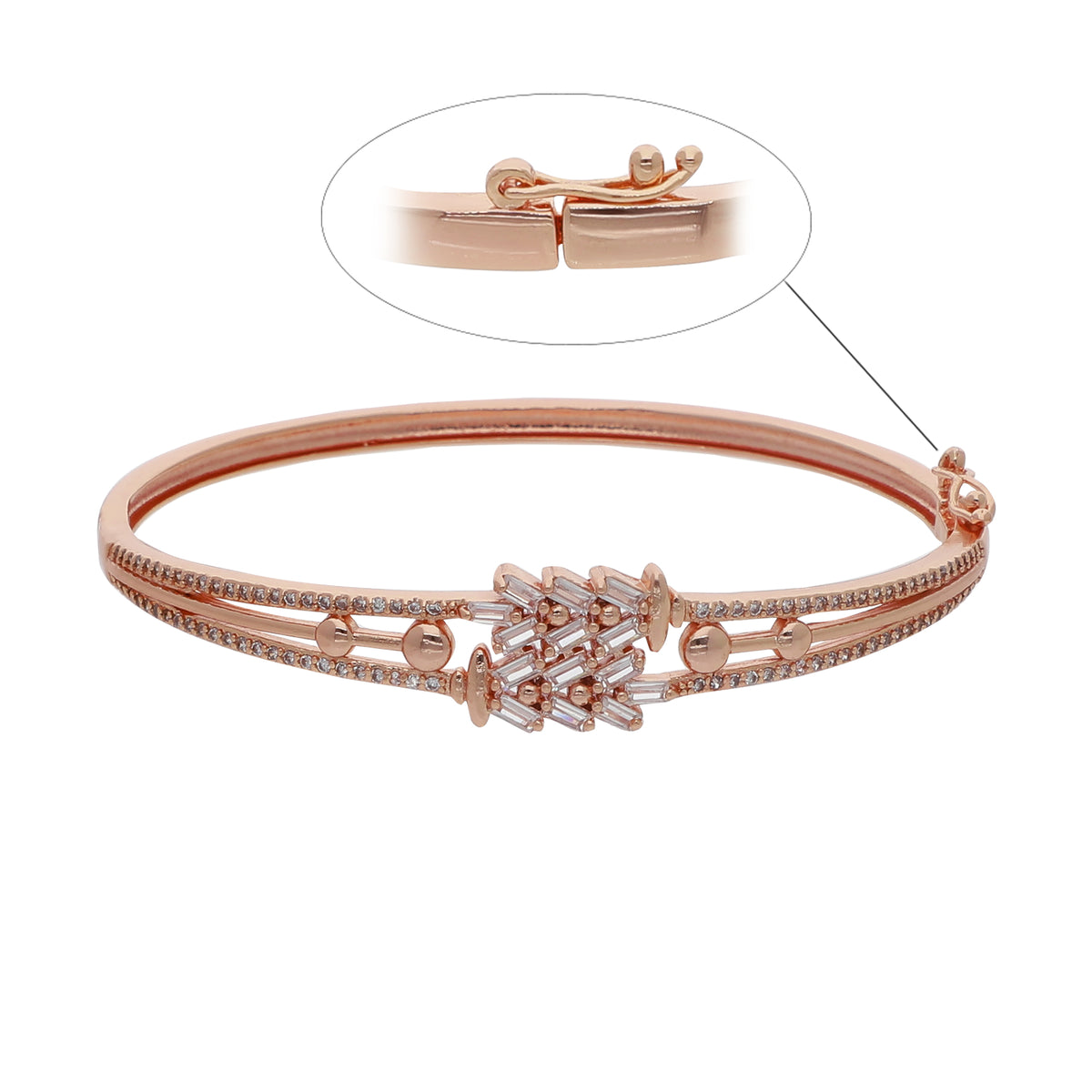Gold Plated Dainty Kada Bracelet