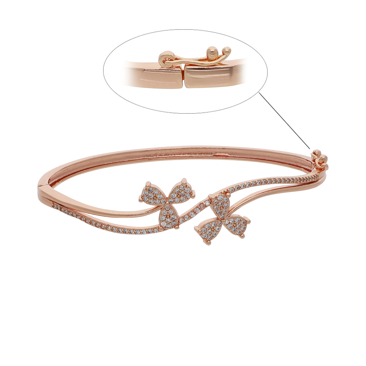 Gold Plated Delicate Kada Bracelet