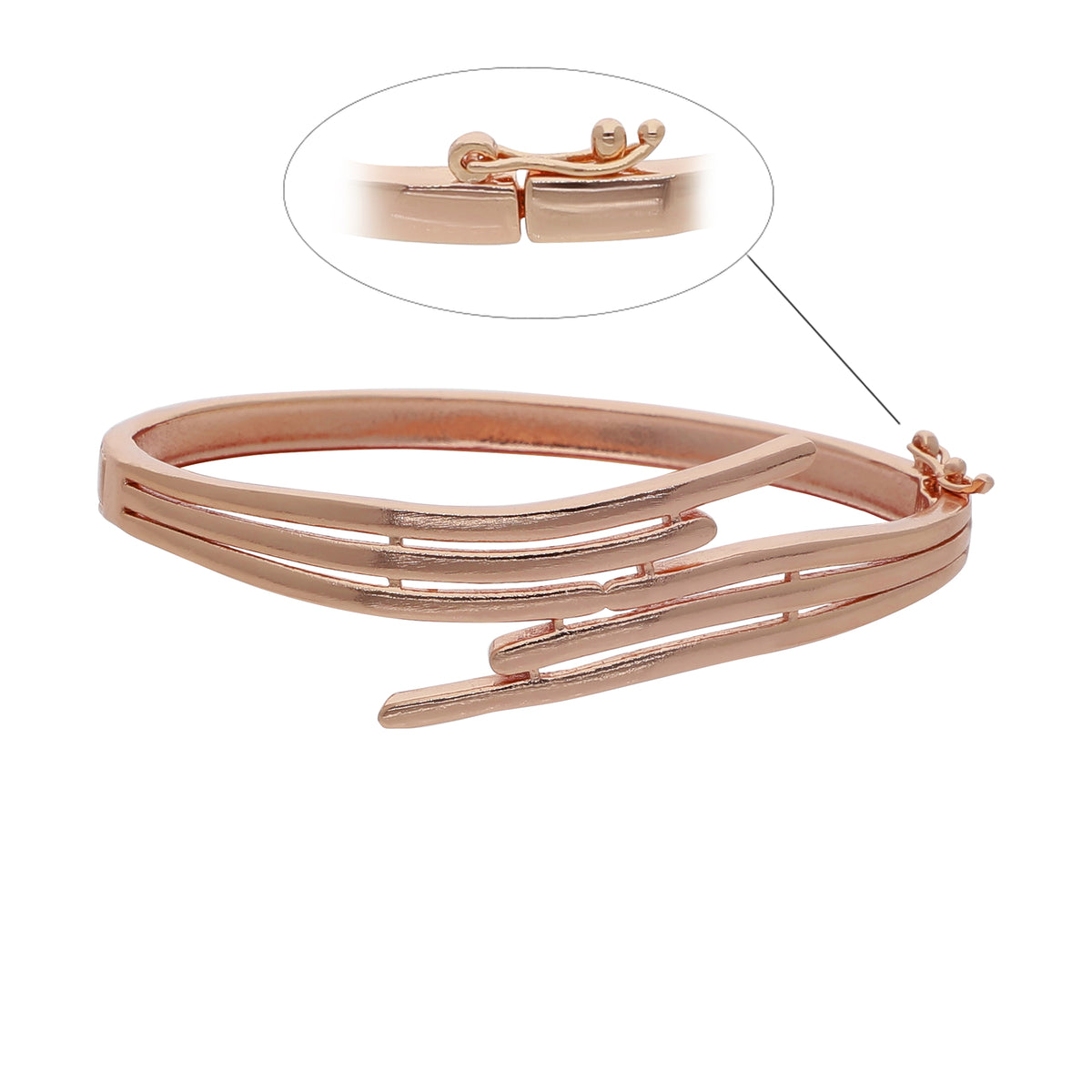 Gold Plated Statement Kada Bracelet