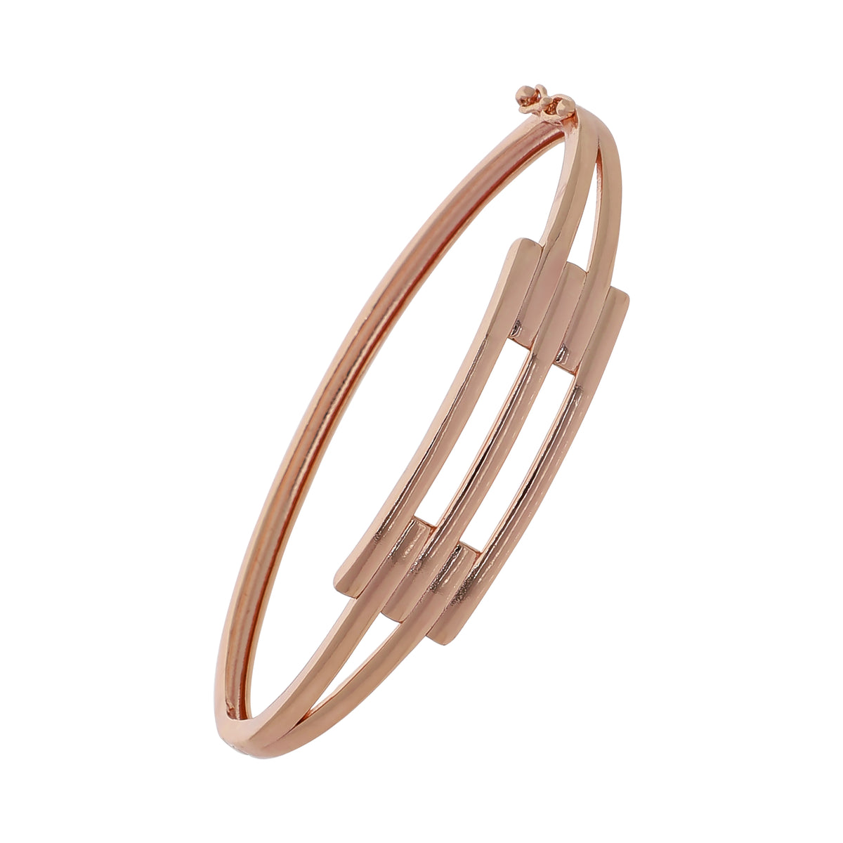 Gold Plated Dainty Kada Cubic Zirconia Bracelet