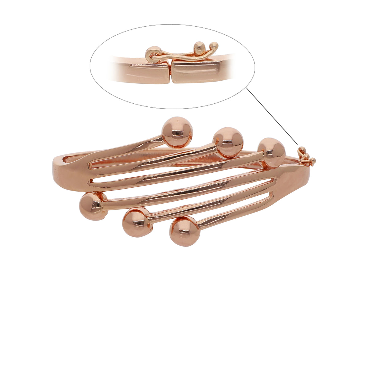 Gold Plated Modern Kada Bracelet