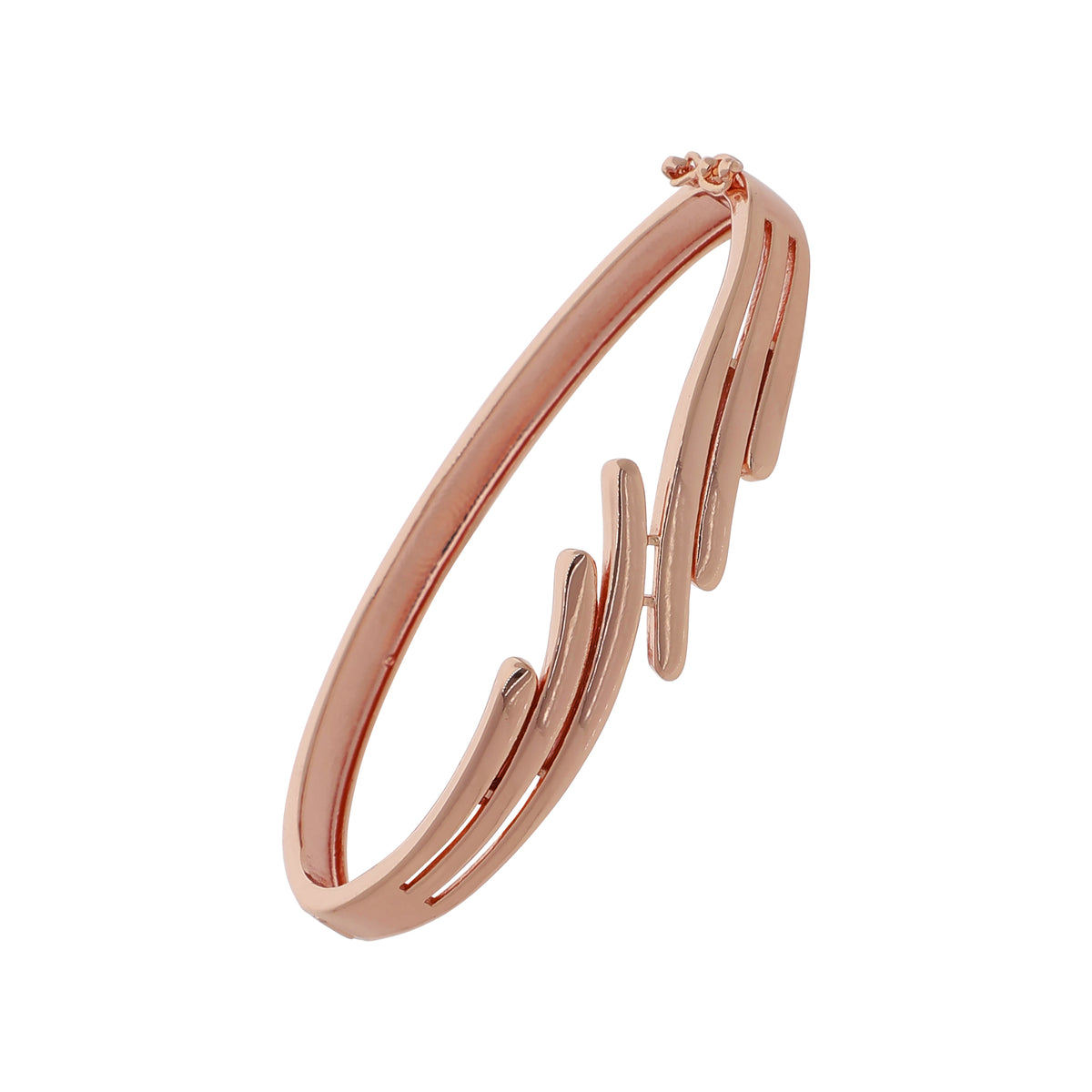 Gold Plated Pretty Kada Cubic Zirconia Bracelet