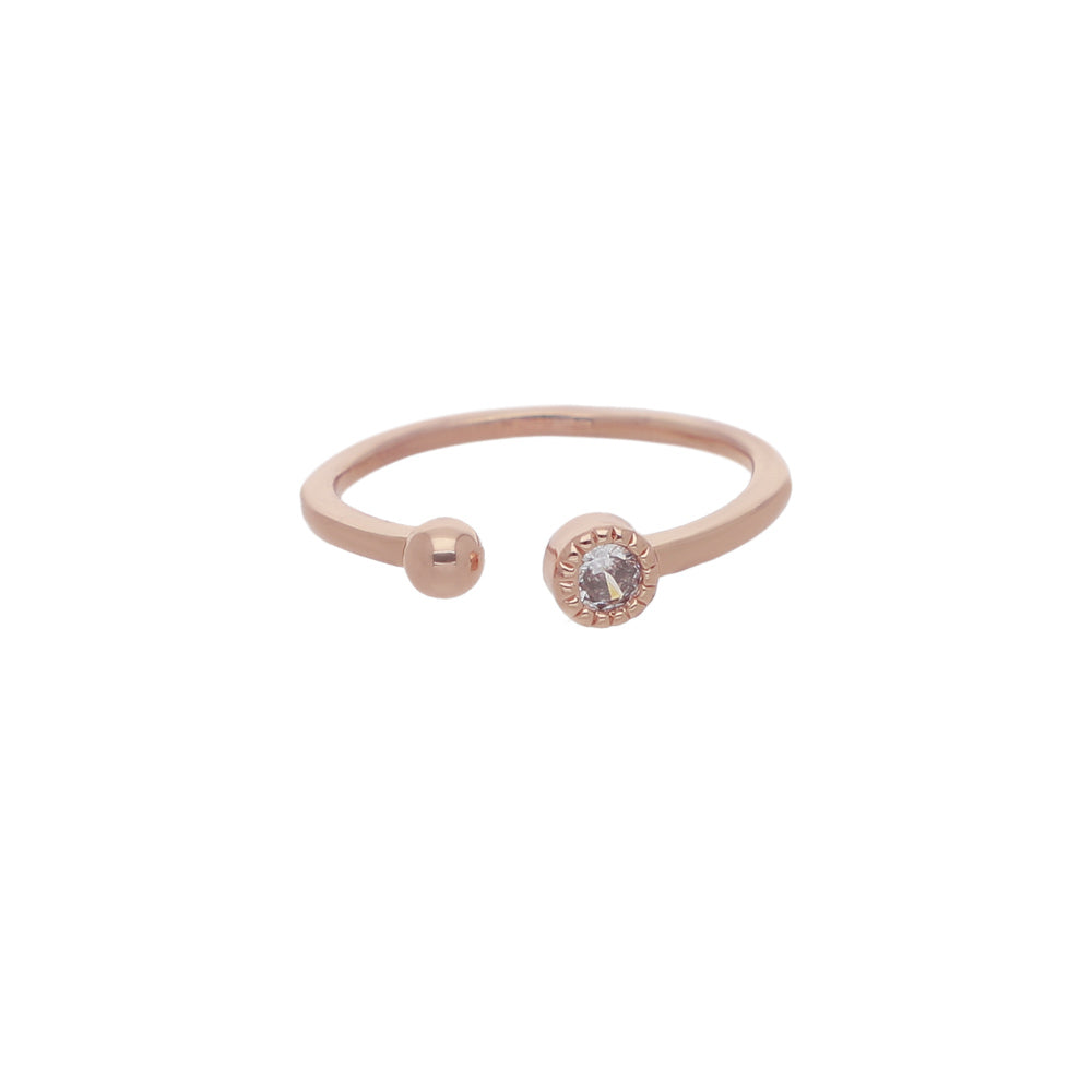 Rose Gold Bow Detail Ring