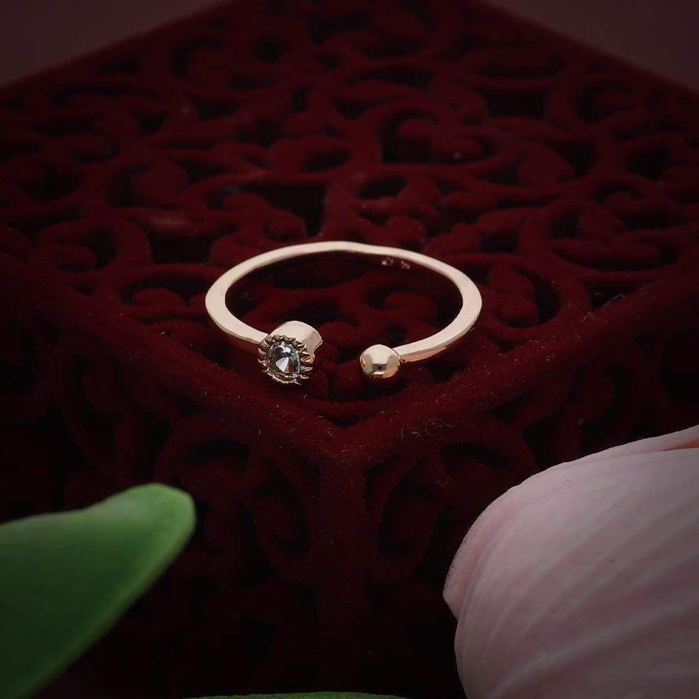 Rose Gold Bow Detail Ring