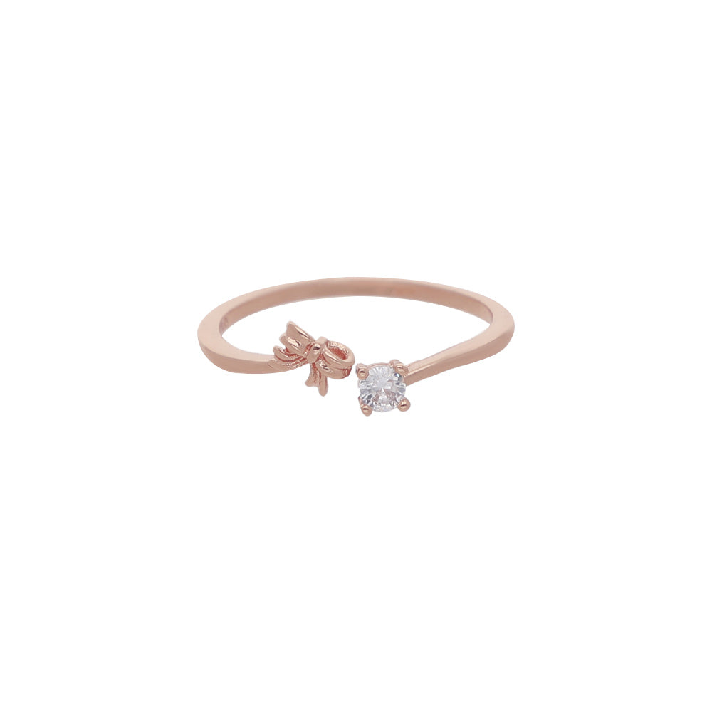 Rose Gold Double Line Ring
