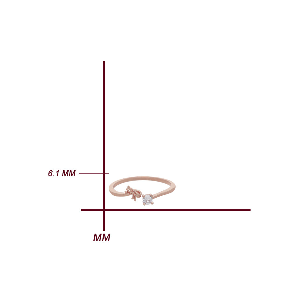 Rose Gold Double Line Ring