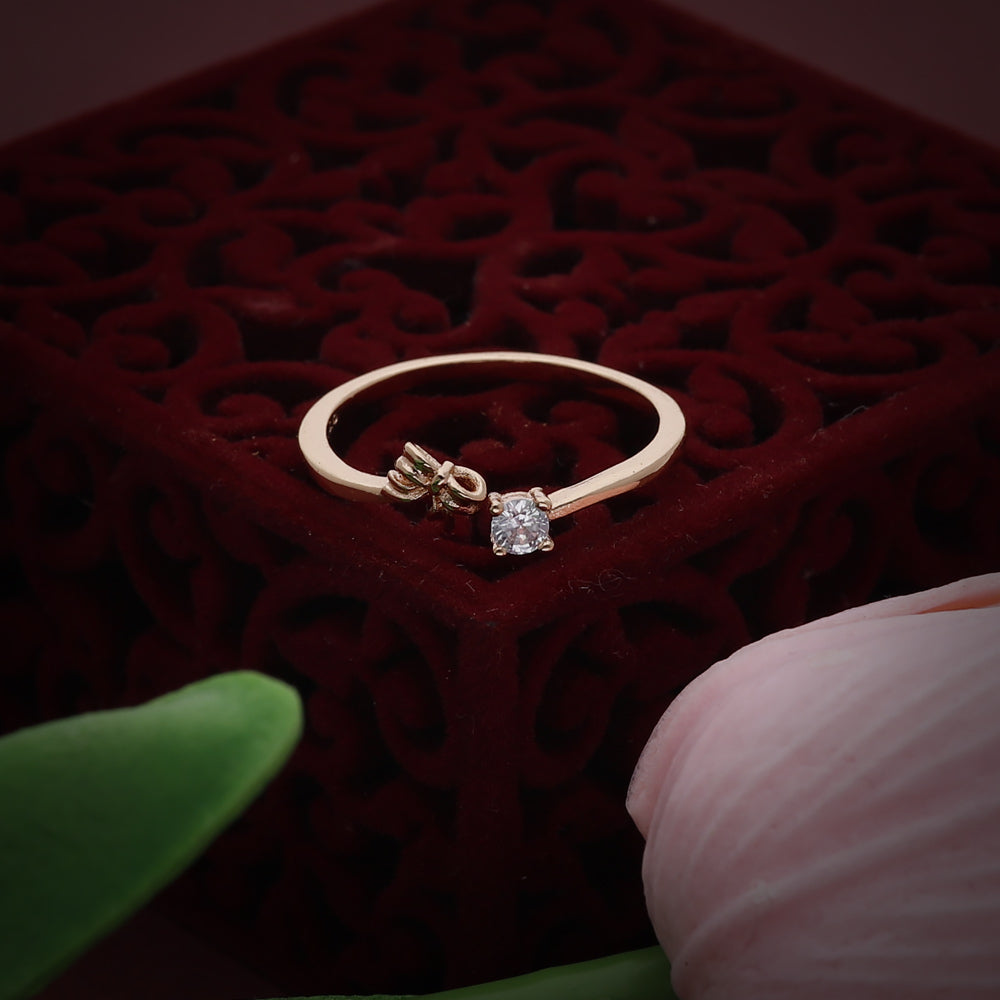 Rose Gold Double Line Ring