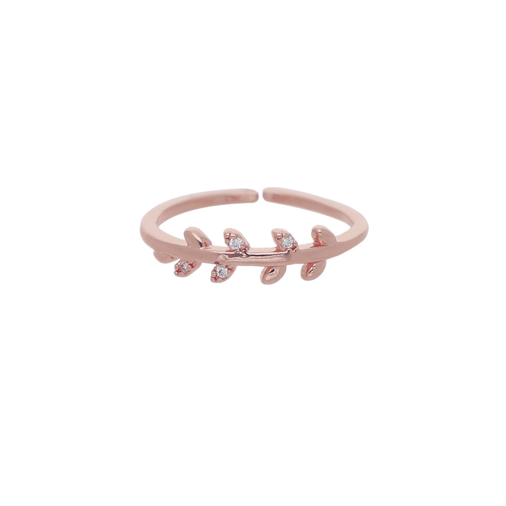 Rose Gold Twisted Band Ring