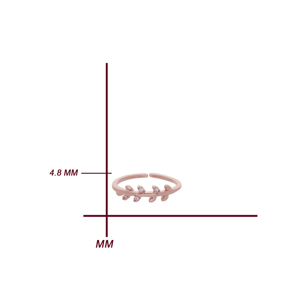Rose Gold Twisted Band Ring