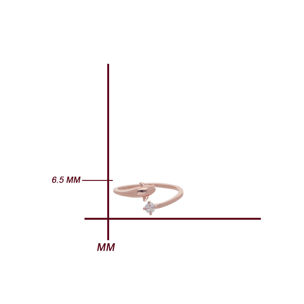 Rose Gold Beaded Band Ring