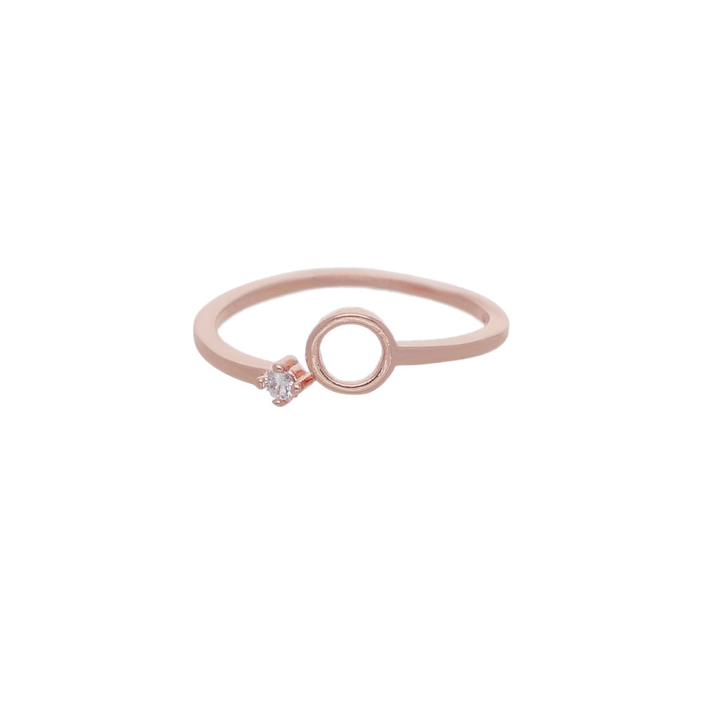 Rose Gold Double Loop Ring