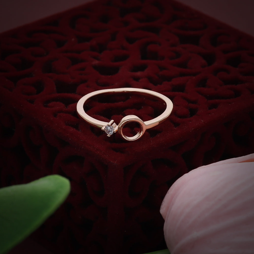 Rose Gold Double Loop Ring