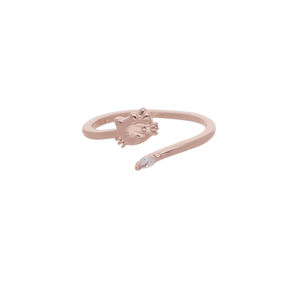 Rose Gold Knot Detail Ring