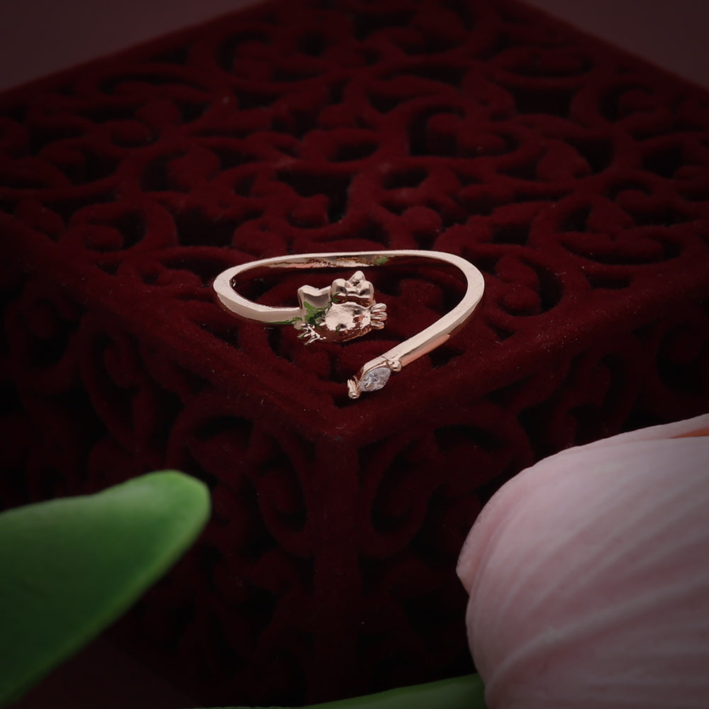 Rose Gold Knot Detail Ring