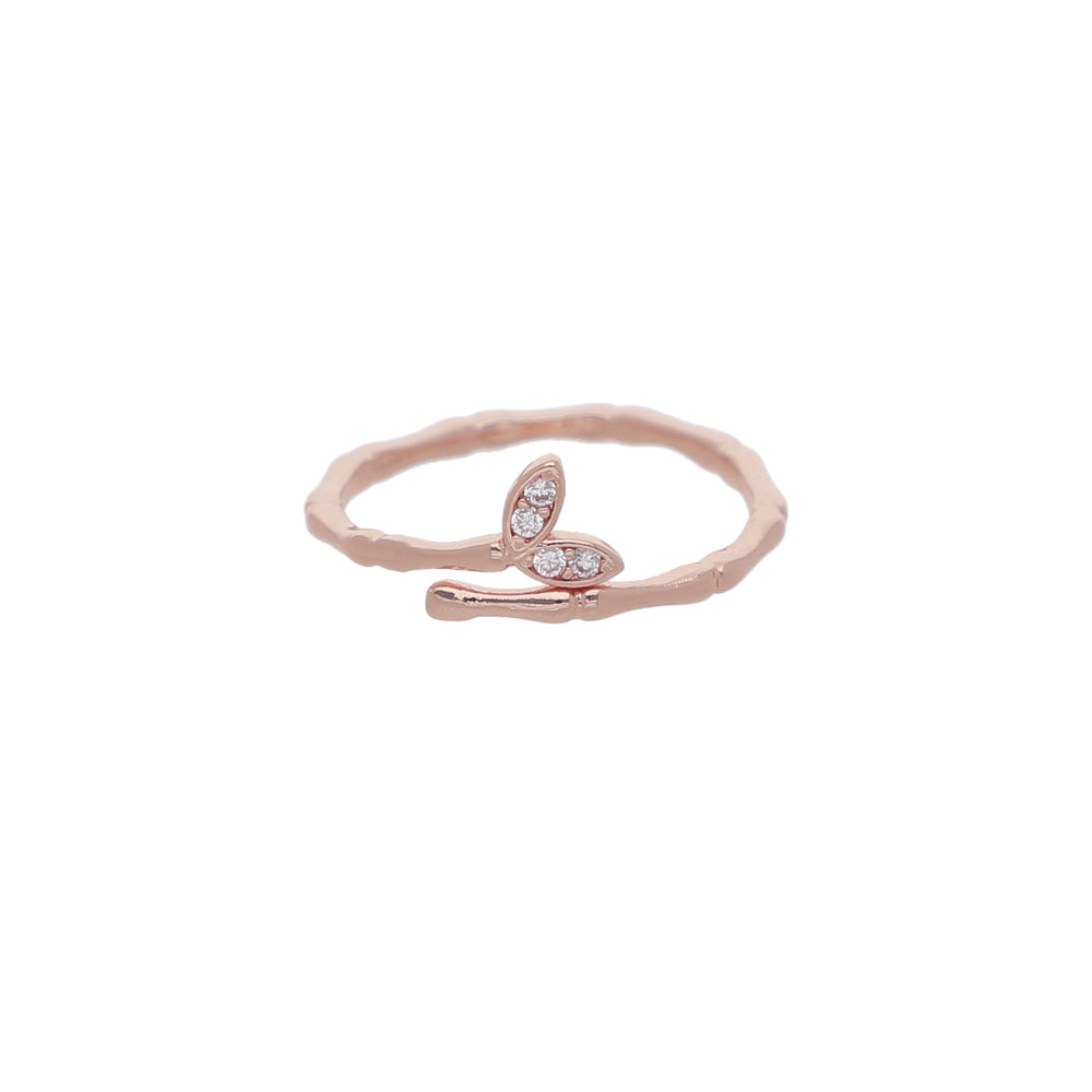 Rose Gold Cluster Detail Ring