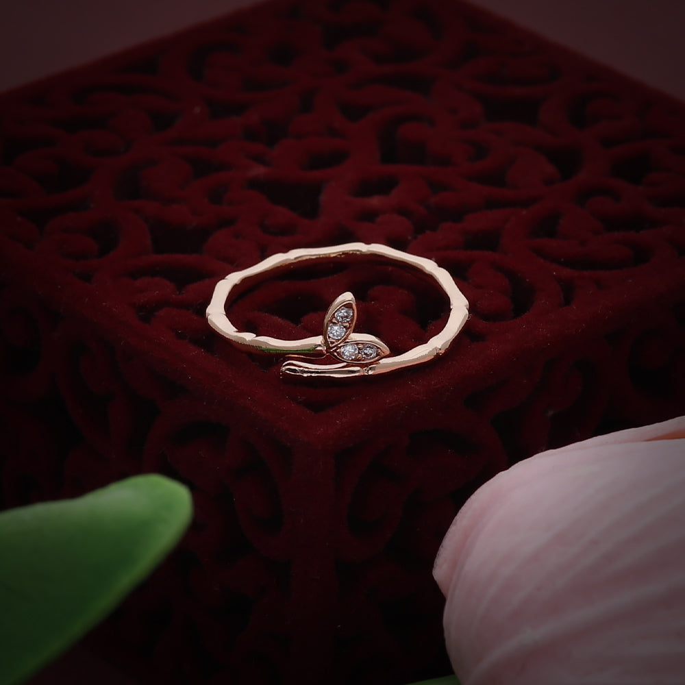 Rose Gold Cluster Detail Ring