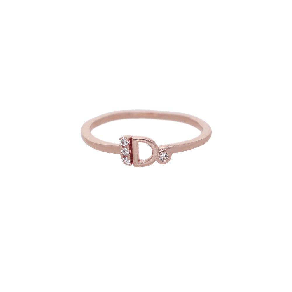 Rose Gold Open Leaf Ring