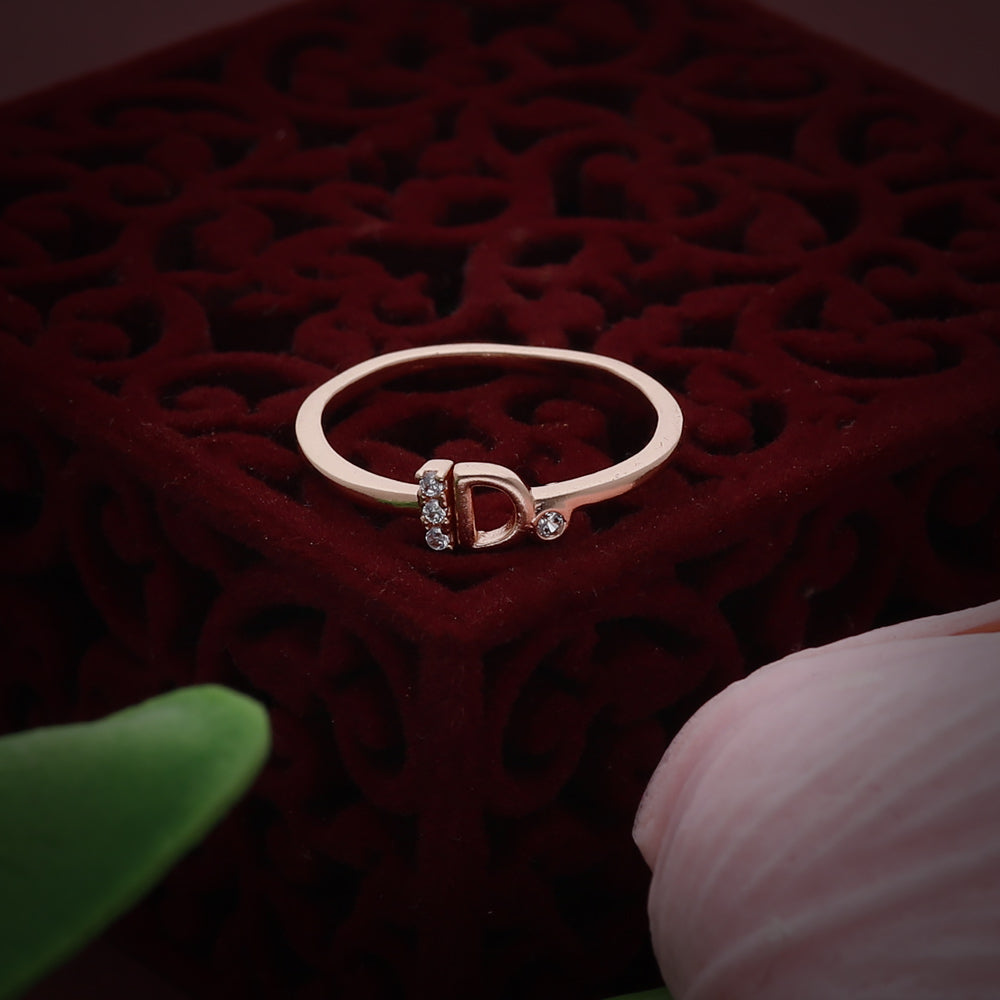 Rose Gold Open Leaf Ring