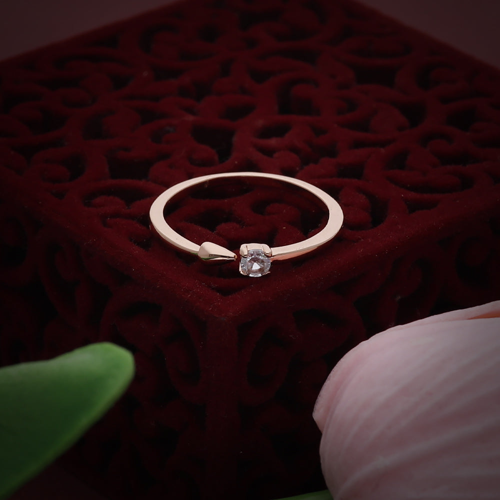 Rose Gold Double Curve Ring